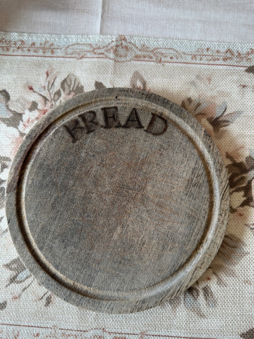 Vintage Rustic Bread Board.  8”